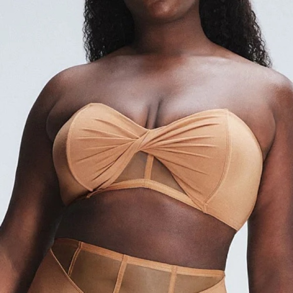 Savage X fenty Aqua Hour Brown Bandeau